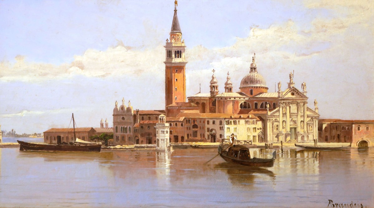 Canal Scene, Venice with San Giorgio Maggiore