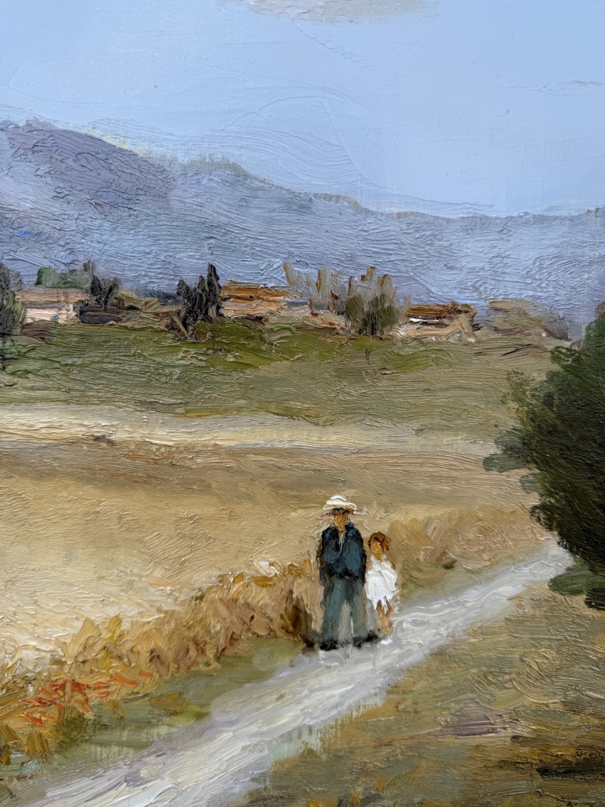 Promenade dans les champs de blé de Provence