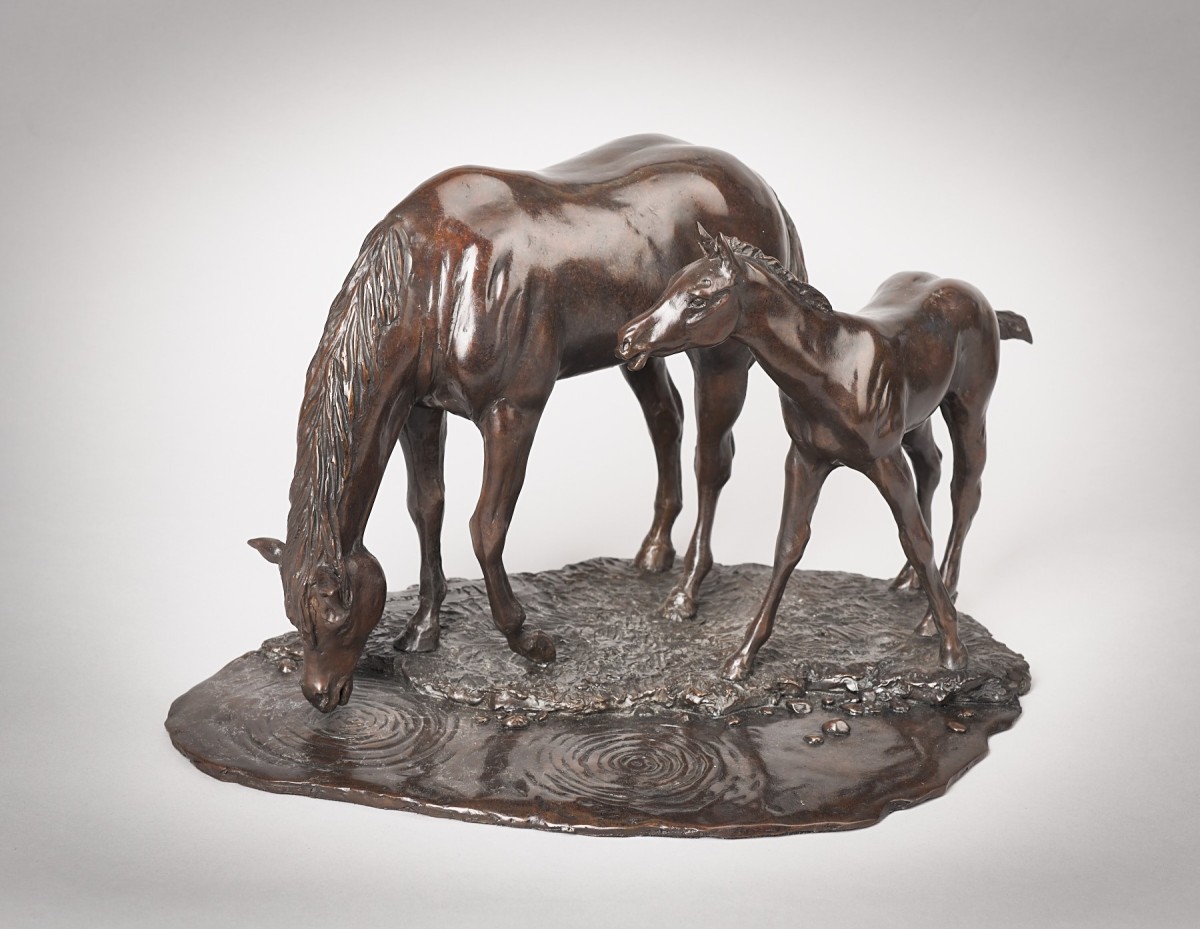 Mare & Foal Watering