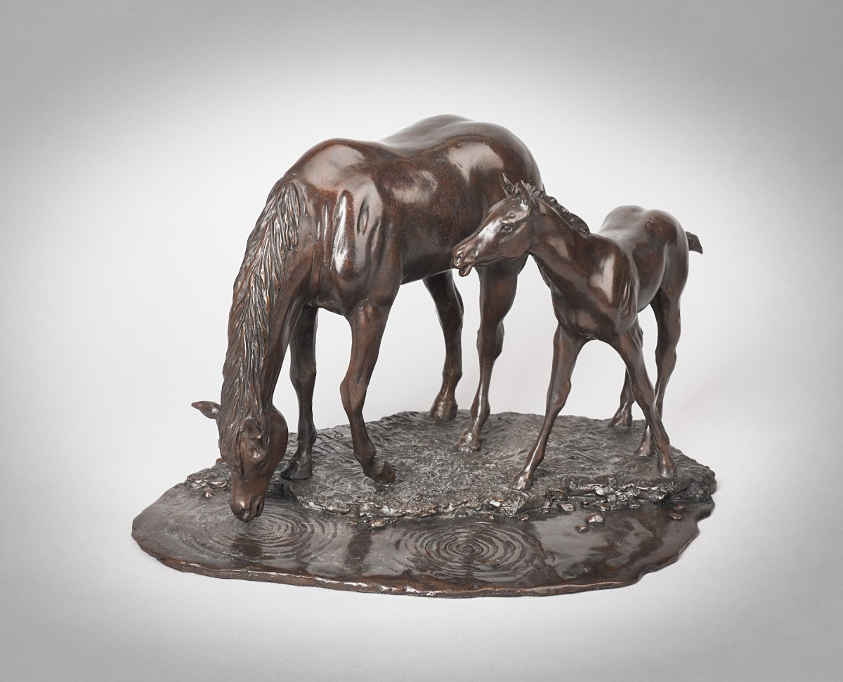 Mare & Foal Watering